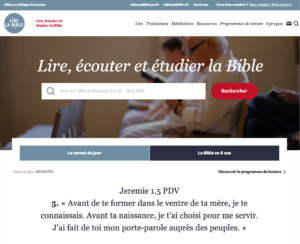 Etudier la Bible avec lire.la-bible.net